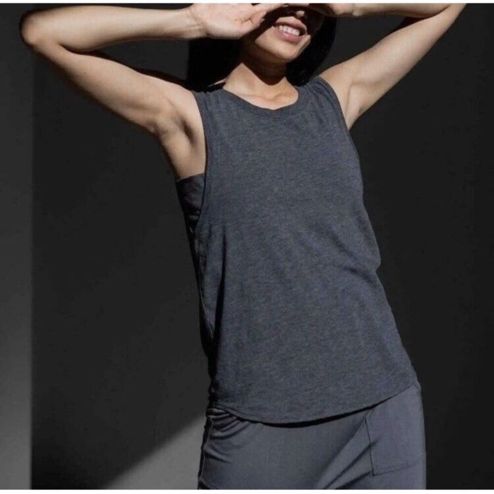 Women's Lunya Dark Gray Muscle Tee Restore